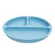 Pratinho de Silicone com Divisórias e Ventosa Azul - imagem 1