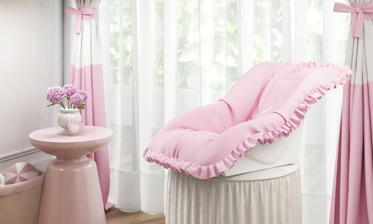 Capa de Bebê Conforto Ursinho Clássico Marinho — vista alternativa