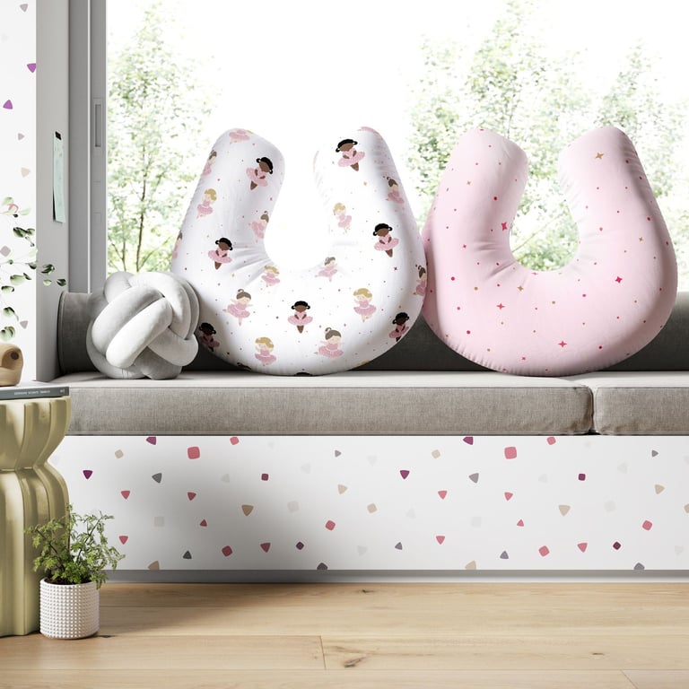 Almofada Amamentação Dupla Face Bailarinas Baby — vista alternativa