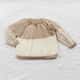 Casaquinho Tricot Listras Bege e Off White - imagem 2