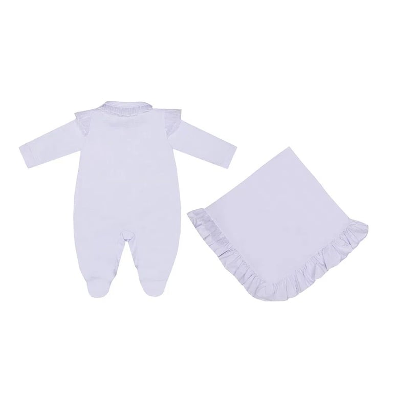 Saída Maternidade Miniclo com Babados e Lacinhos — vista alternativa