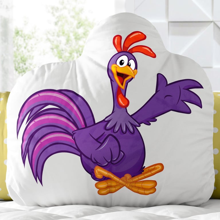 Almofada Galo Carijó 33cm