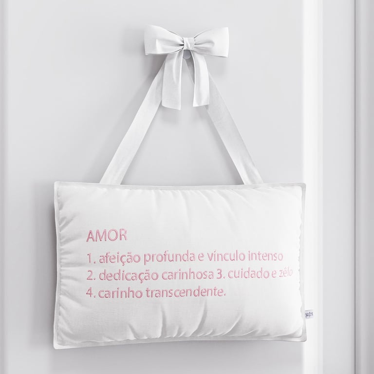 Porta Maternidade Amor é Rosa