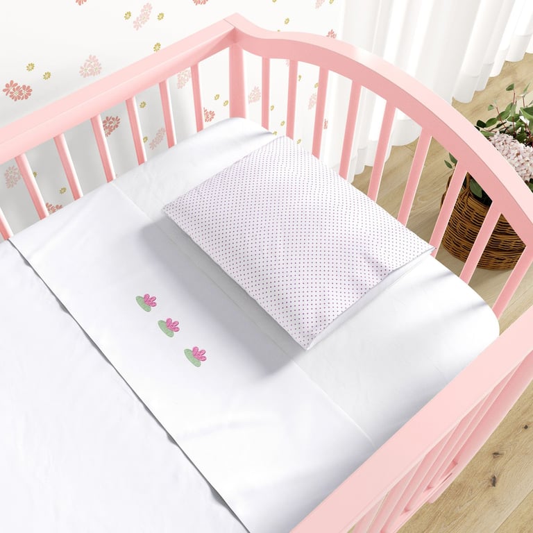 Jogo de Lençol Berço Bordado Vitória-Régia 3 peças — vista alternativa