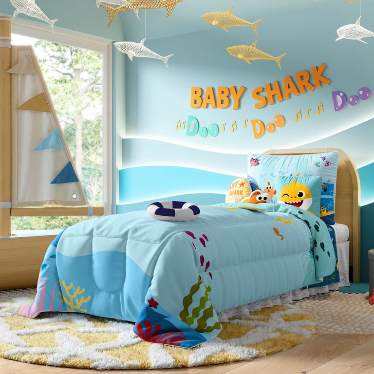 Almofada Redonda Baby Shark Doo Doo — vista alternativa
