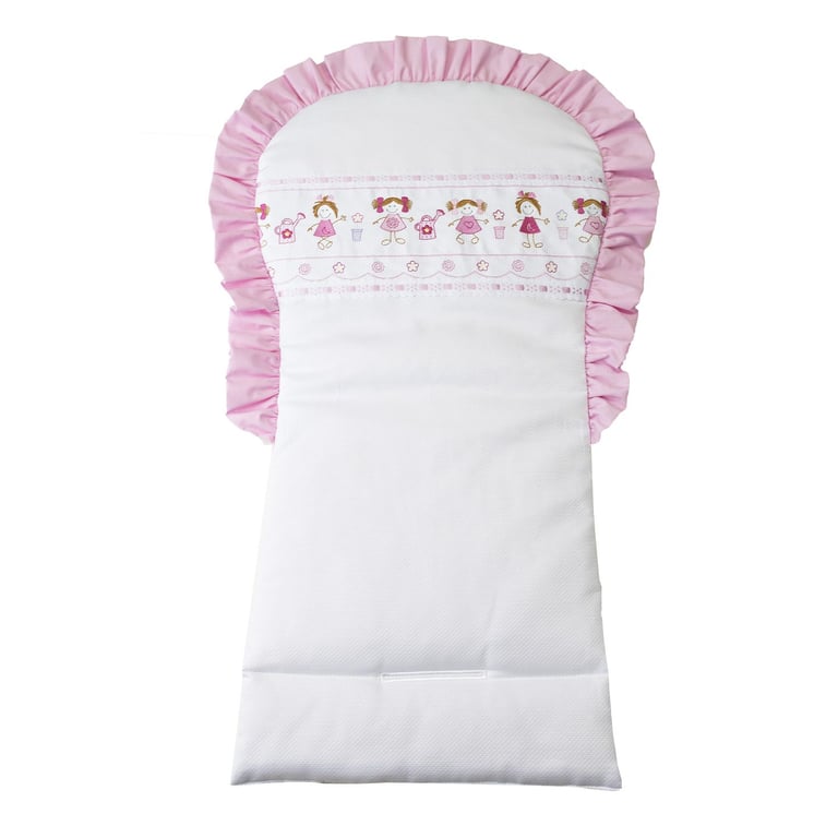 Capa de Carrinho Menina no Jardim Rosa