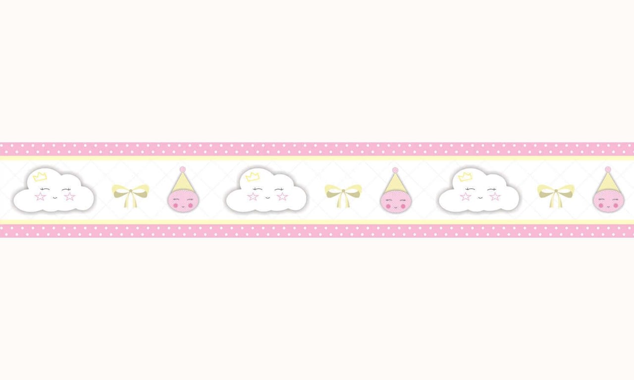 Faixa Adesiva de Parede Nuvem Rosa — vista alternativa