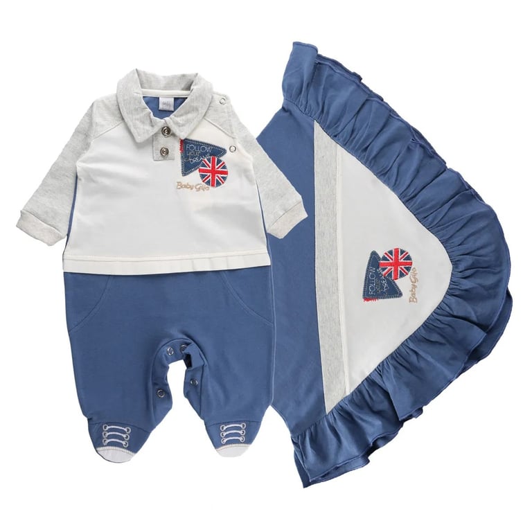 Saída Maternidade Baby Gijio Follow Dreams Azul