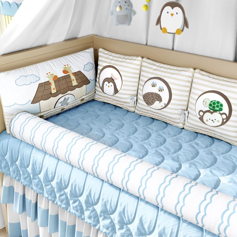 Kit Berço Arca dos Bichinhos