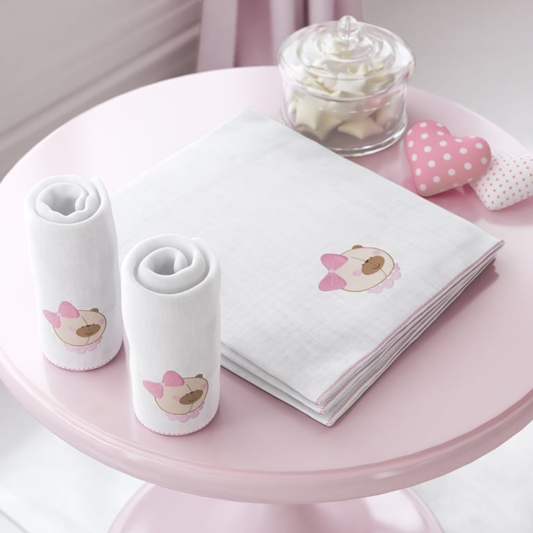 Jogo de Fraldas Ombro Nina Luxuosa com 5