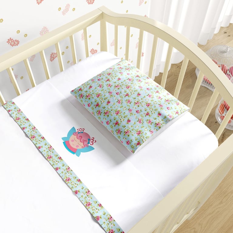 Jogo de Lençol Berço Bordado Fada 3 peças — vista alternativa