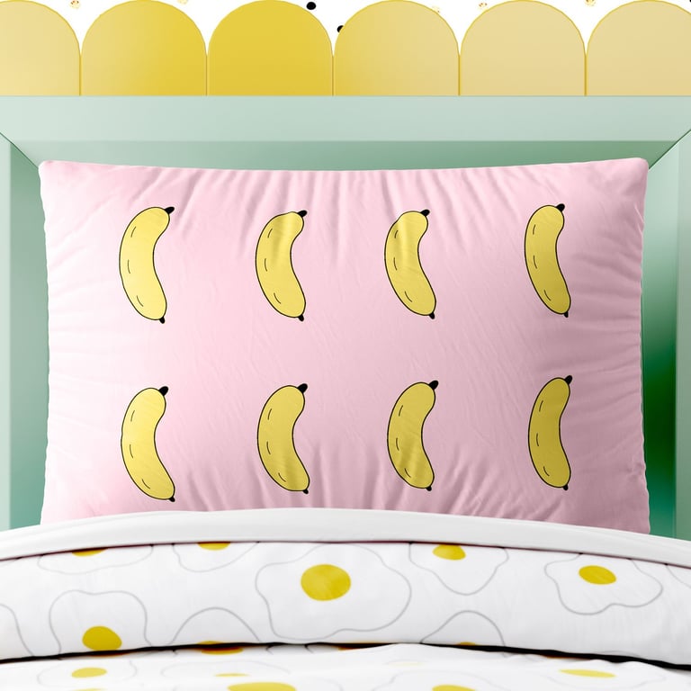 Fronha de Travesseiro Infantil Bananas