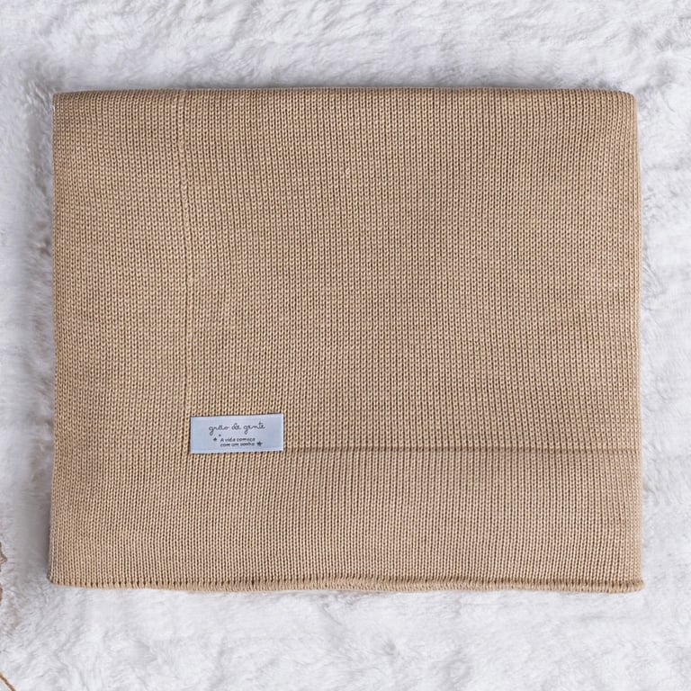 Manta Bebê Tricot Liso Vermelho 80cm