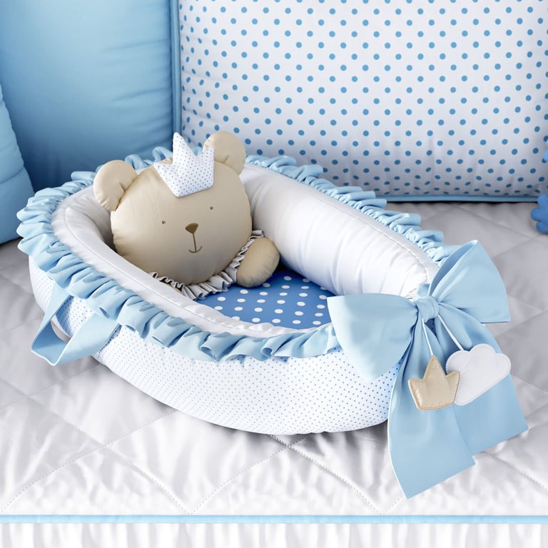 Ninho para Bebê Redutor de Berço Amiguinha Ursa Princesa 80cm