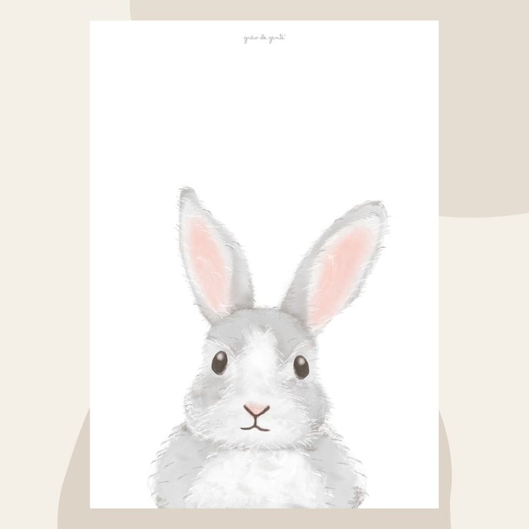 Pôster Adesivo Coelho