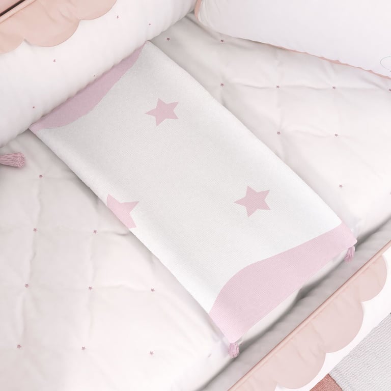 Manta Bebê Tricot Estrelas 75cm