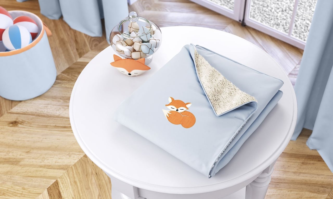 Cobertor Raposinha Laranja 1M