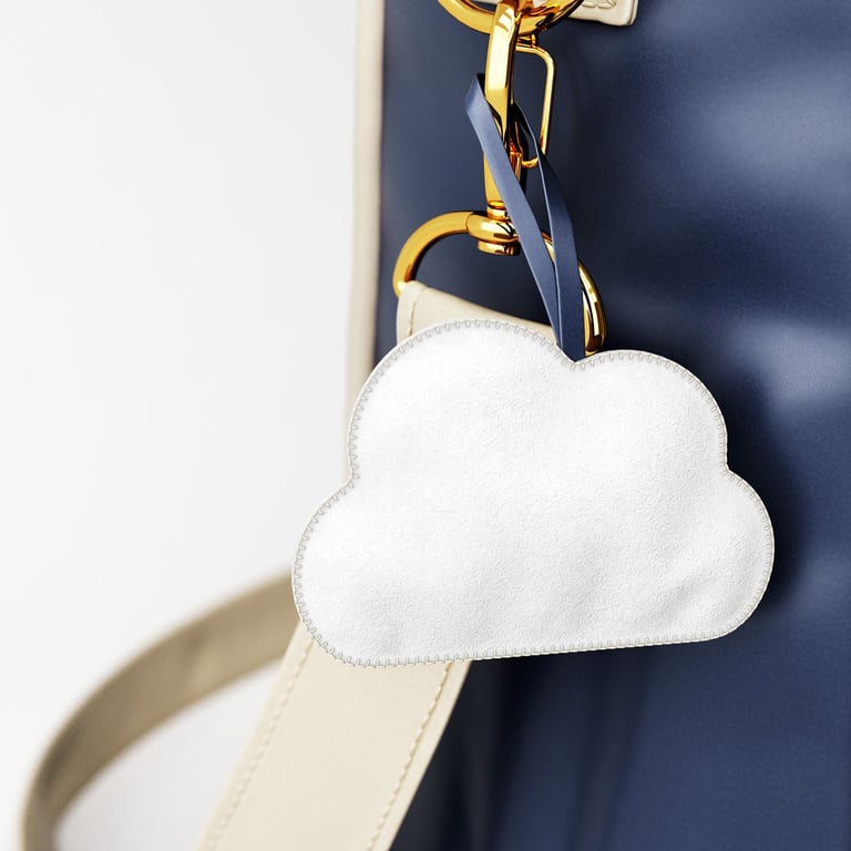 Bolsa Maternidade Tote Nuvem Rosa 37cm — vista alternativa