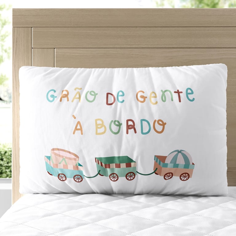 Almofada Retangular Grão de Gente a Bordo 35cm