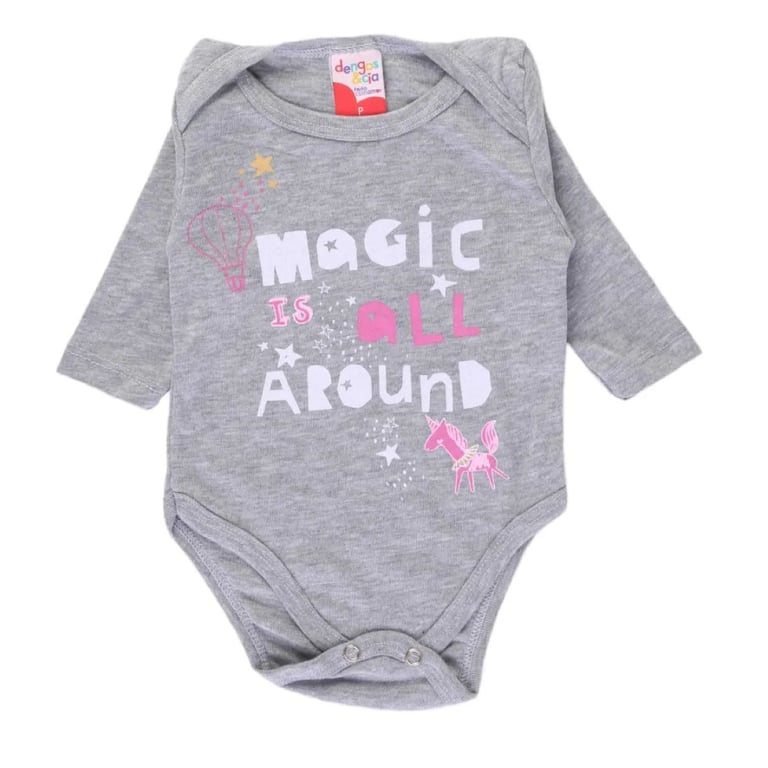 Conjunto Bebê Dengos e Cia Magic Cinza — vista alternativa