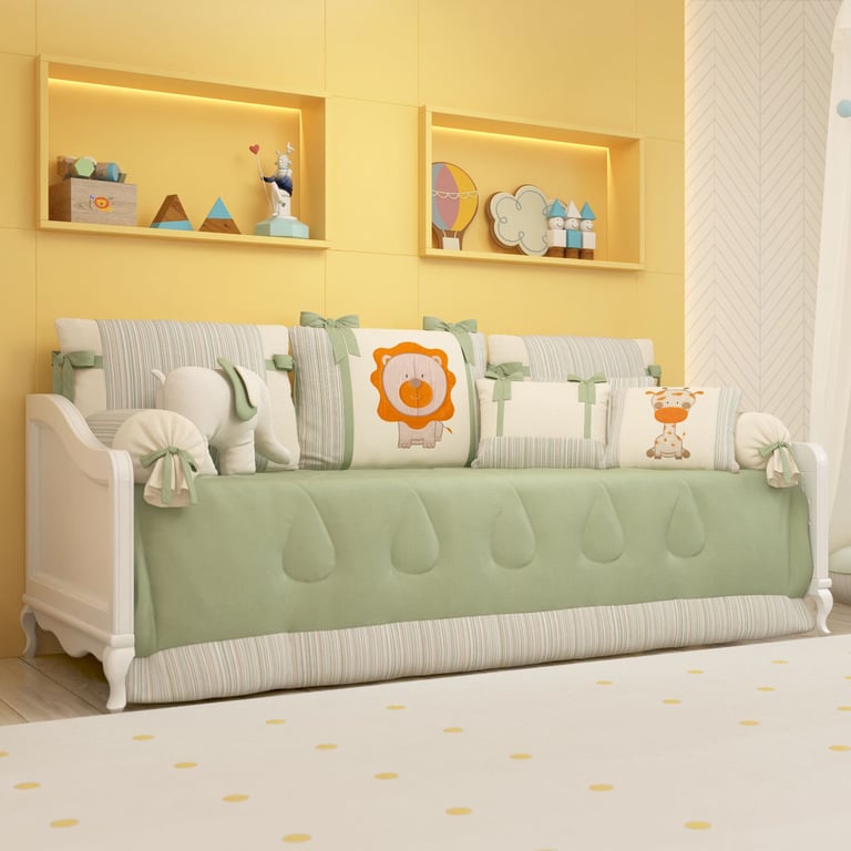 Kit Cama Babá Brincadeira na Selva