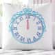 Almofada Quadrada Relógio Princesa Cinderela - imagem 1