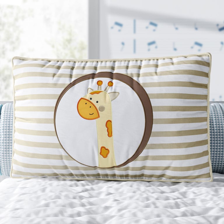 Almofada Retangular Girafinha Arca dos Bichinhos 43cm