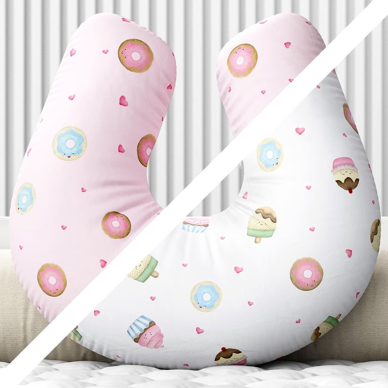 Almofada Amamentação Dupla Face Docinho Colorido