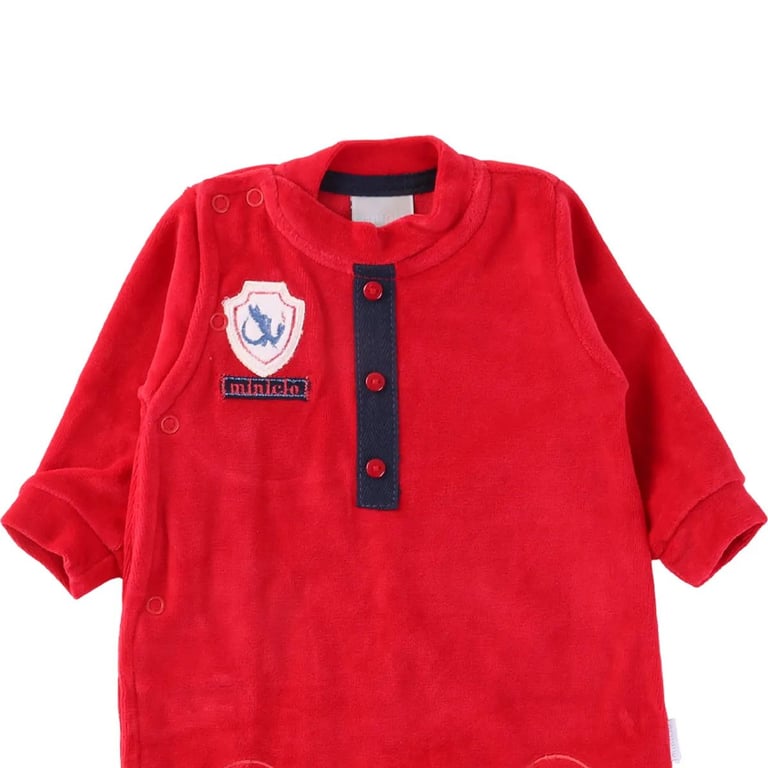 Saída Maternidade Miniclo em Plush com Bordado e Joelheira — vista alternativa