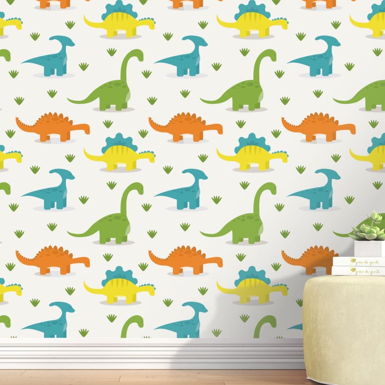 Papel de Parede Dinossauros Coloridos 3m