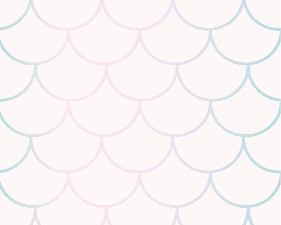 Papel de Parede Sereia Tons Pastéis