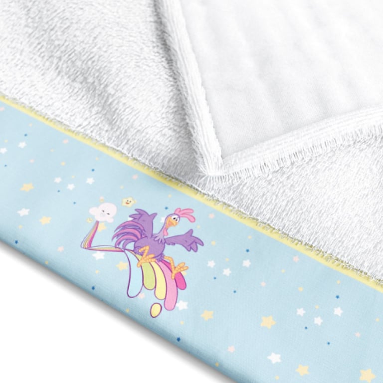 Toalha Fralda Galo Carijó Estrelinha 1,05M