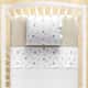 Jogo de Lençol Berço Estrelinhas Cinza e Bege 3 peças - imagem 1