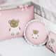 Kit Berço Ursinha Floral Rosa - imagem 1