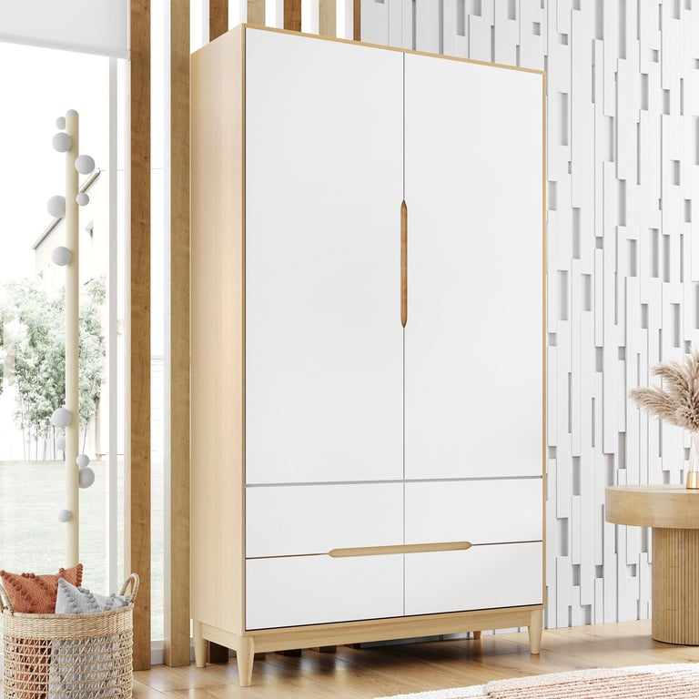 Guarda Roupa Infantil Branco 2 Portas Tomi