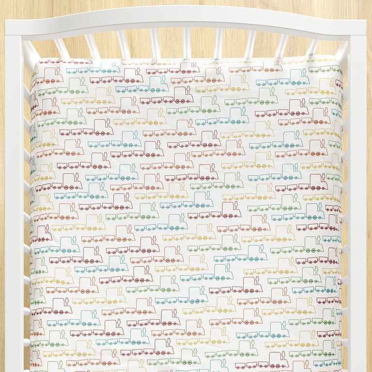 Lençol Berço com Elástico Trenzinho Piuí — vista alternativa