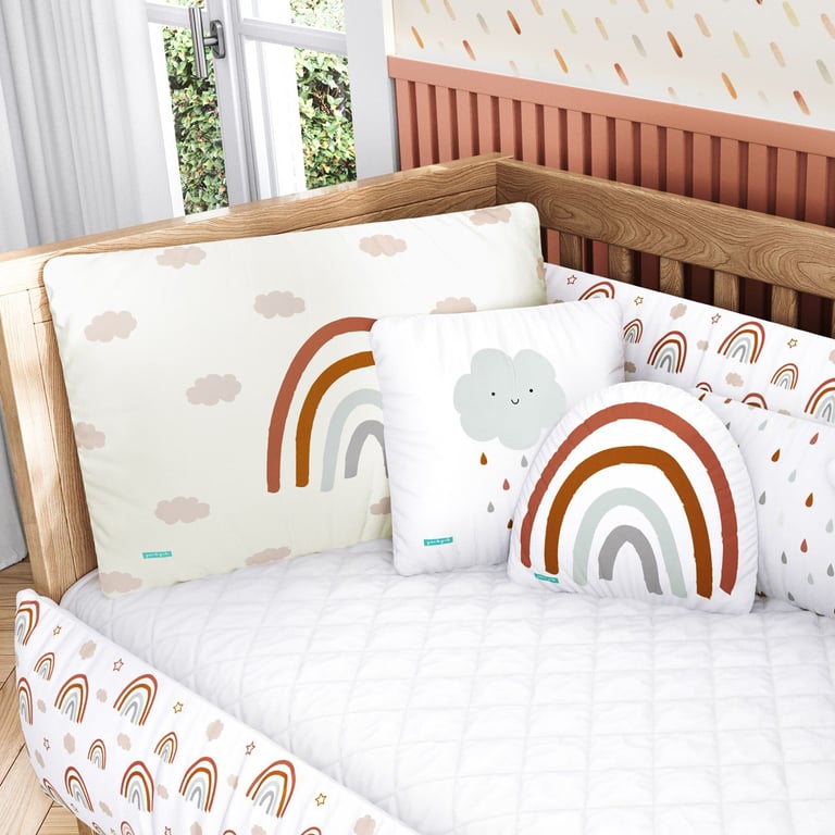 Kit Berço Arco-íris Boho — vista alternativa