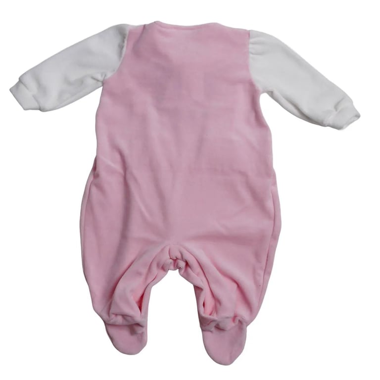 Saída Maternidade Din Don Em Plush Gola Com Renda E Suspensório Vermelho — vista alternativa