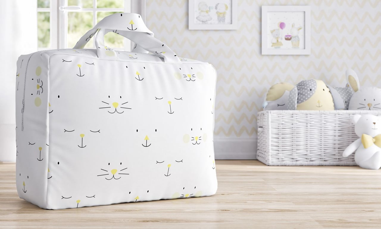 Bolsa de Tecido Infantil Amiguinhos Amarelo 60cm