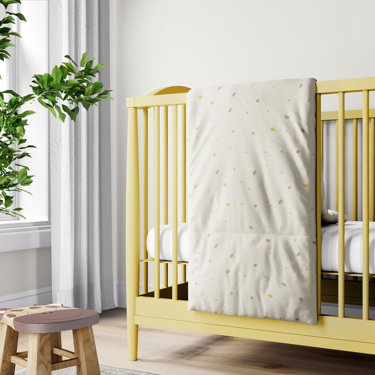 Edredom de Berço Poá Artsy Bege