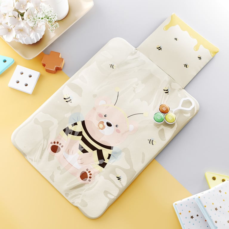 Trocador de Fraldas Portátil Família Ursinho 73x40cm — vista alternativa