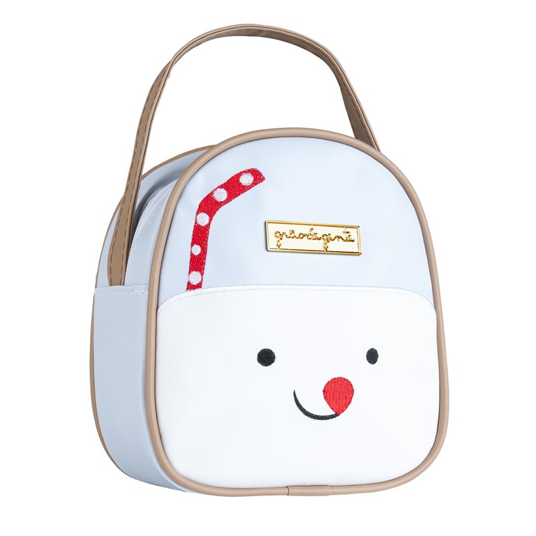 Lancheira Infantil Milk-Shake Canudinho Azul 23cm — vista alternativa