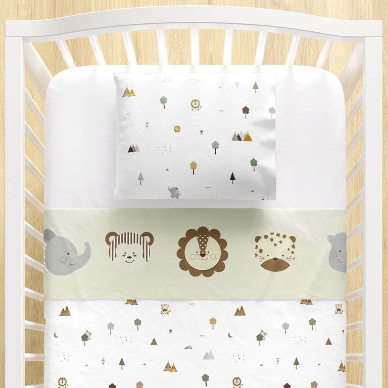 Jogo de Lençol Berço Savana Baby 3 peças