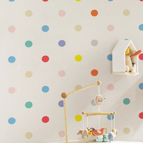 Papel de Parede Bolinhas Colorido 10m