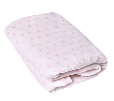Cobertor Microfibra Bebê Papi Friends Poá Bege 70cm