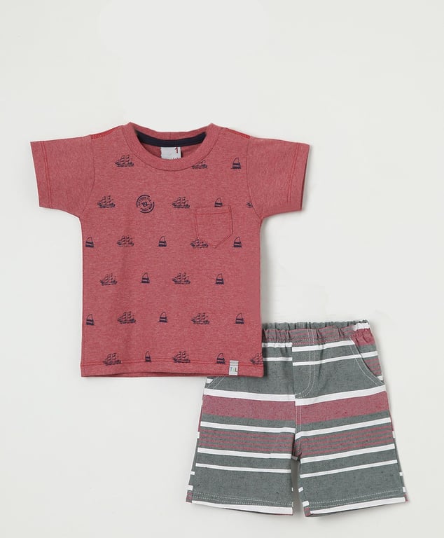 Conjunto Curto Vinho