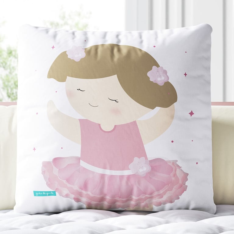 Almofada Quadrada Bailarina Deborah 30cm