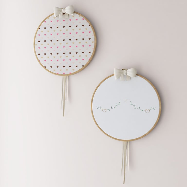 Quadros Bastidores Alice Bege