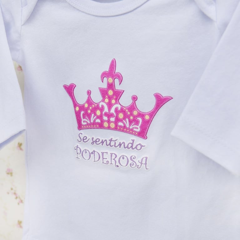 Body Manga Longa Se sentindo Poderosa Branco Tam M — vista alternativa