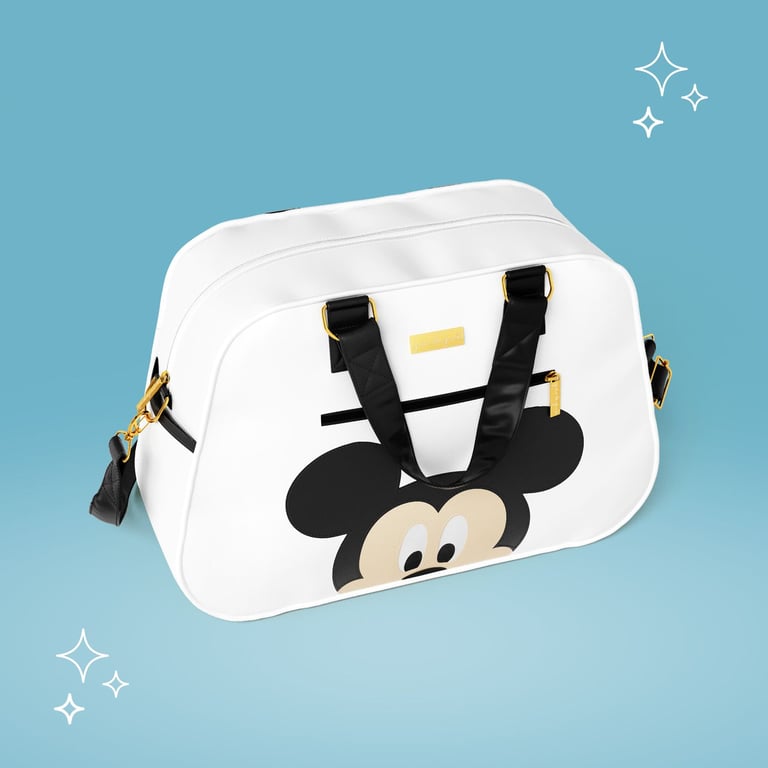 Bolsa Maternidade Mickey Mouse Branco e Preto 44cm — vista alternativa